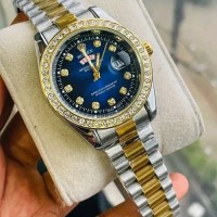 RLX 1103 Golden Silver Stone and Blue dial