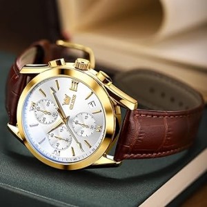 OLEVS Luxury Wrist Watch-White Dial