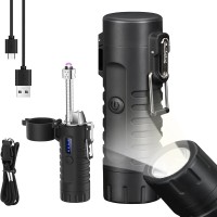 Usb Charging Lighter Double Arc Plasma Watertight Outdoor LED Electric Lighter