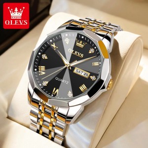 PREMIUM DIAMOND CUT OLEVS Watch