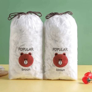 200 Pcs Disposable Food Cover Plastic Wrap Elastic Food